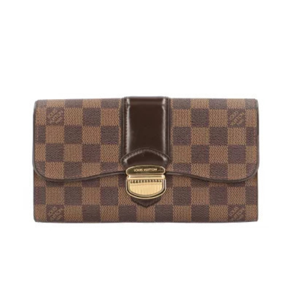 Louis Vuitton Portefeuille Sistina Damier Long Wallet Canvas